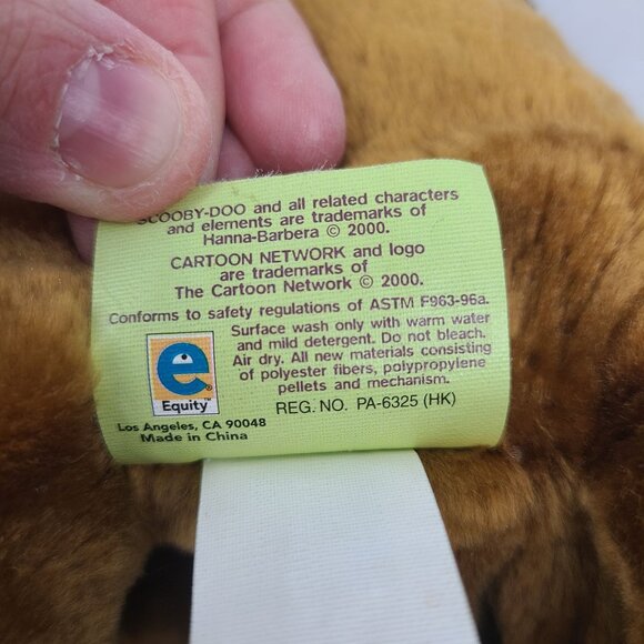 Cartoon Network Scooby Doo Laying Down Talking Hug Me 25 inches 2000 WORKS - Picture 12 of 13